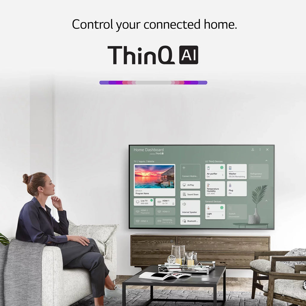 LG 65" Class 4K UHD Smart TV with AI ThinQ® NanoCell 80 Series 65NANO80UPA