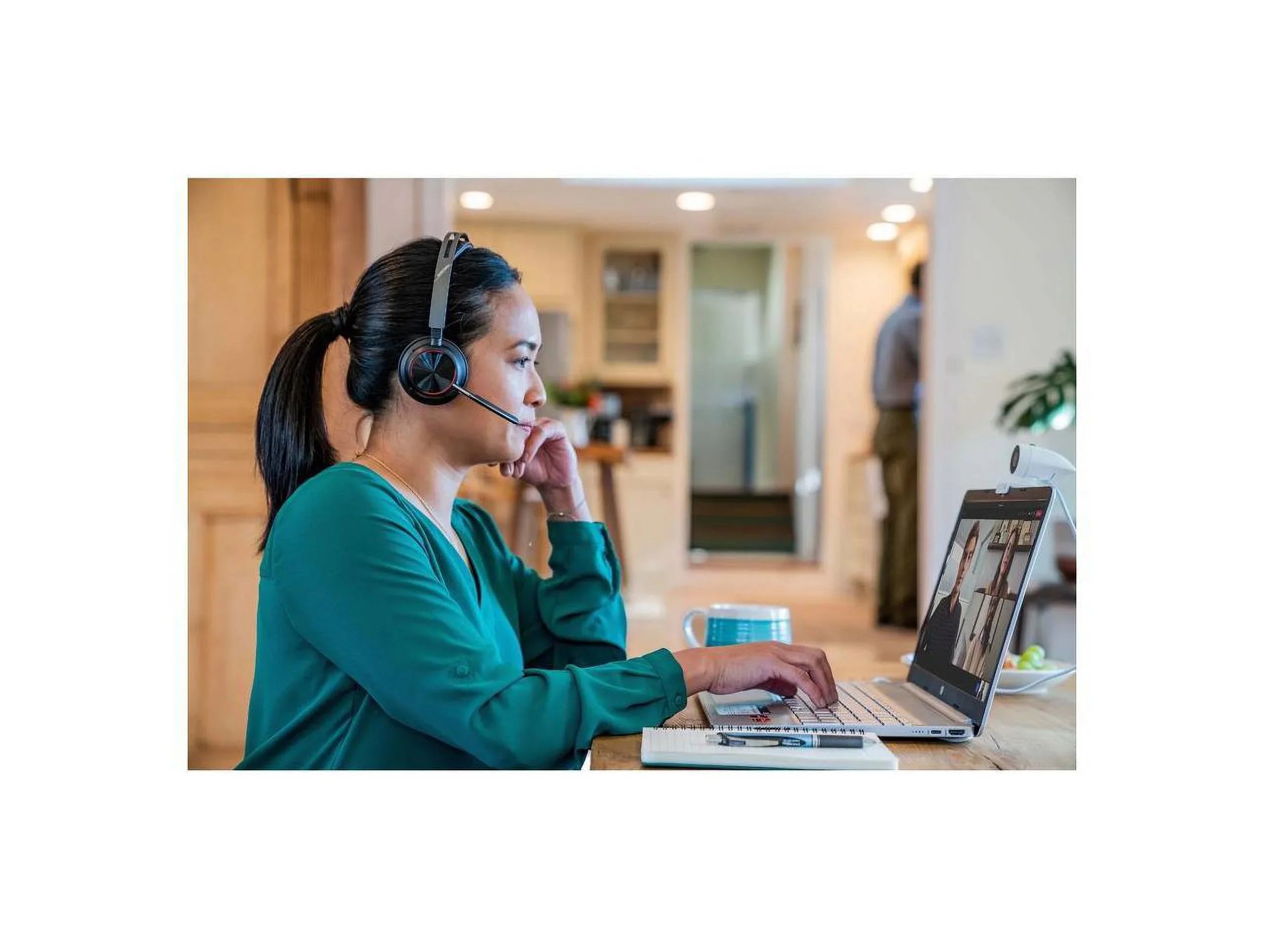 Poly Voyager Focus 2 USB-A Bluetooth Stereo Headset - Siri, Google Assistant - Stereo - USB Type A - Wired/Wireless - Bluetooth - 298.6 ft - 20 Hz - 20 kHz - On-ear, Over-the-head - Binaural - Supr...