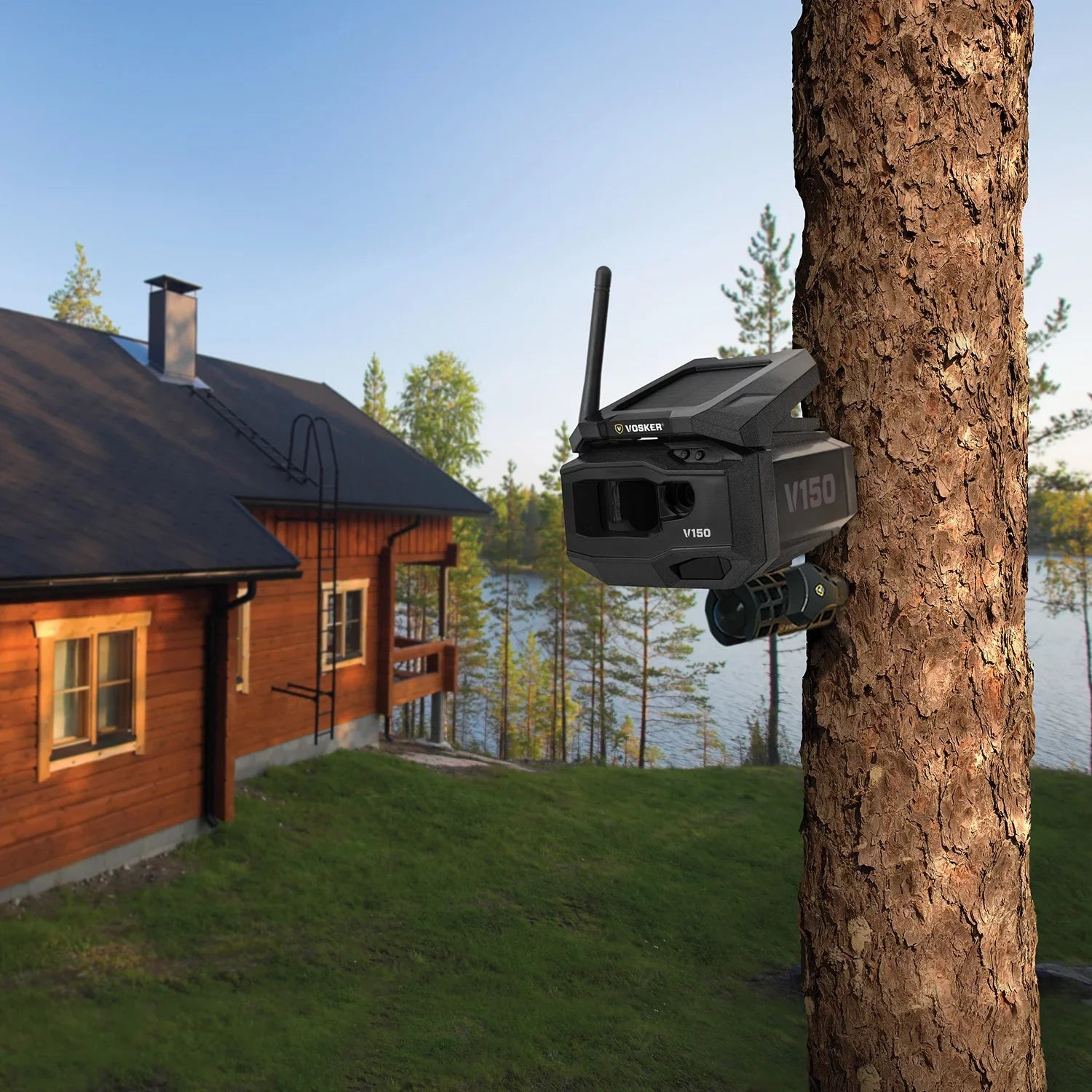 VOSKER 1202 V150 Solar-Powered LTE Cellular Outdoor Security Camera (US Nation Wide Network)