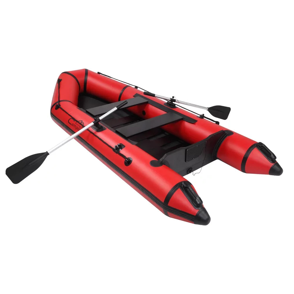 Camping Survivals 10ft PVC 330kg Water Adult Assault Craft Red Black