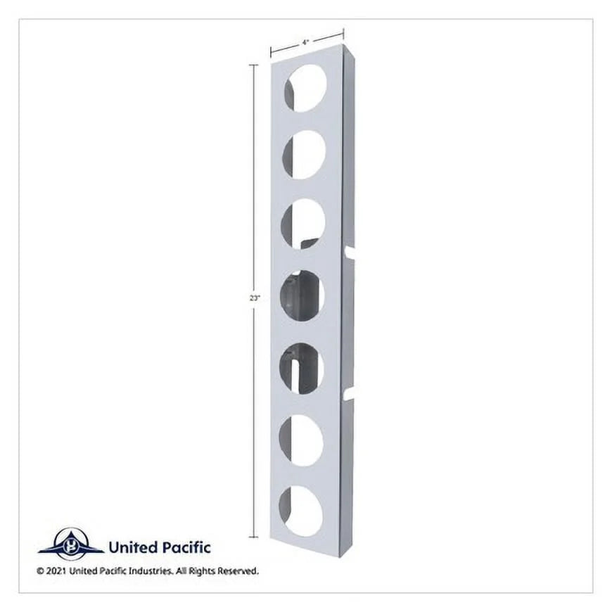 United Pacific 33825 Air Cleaner Light Bar Front, Stainless Steel, With