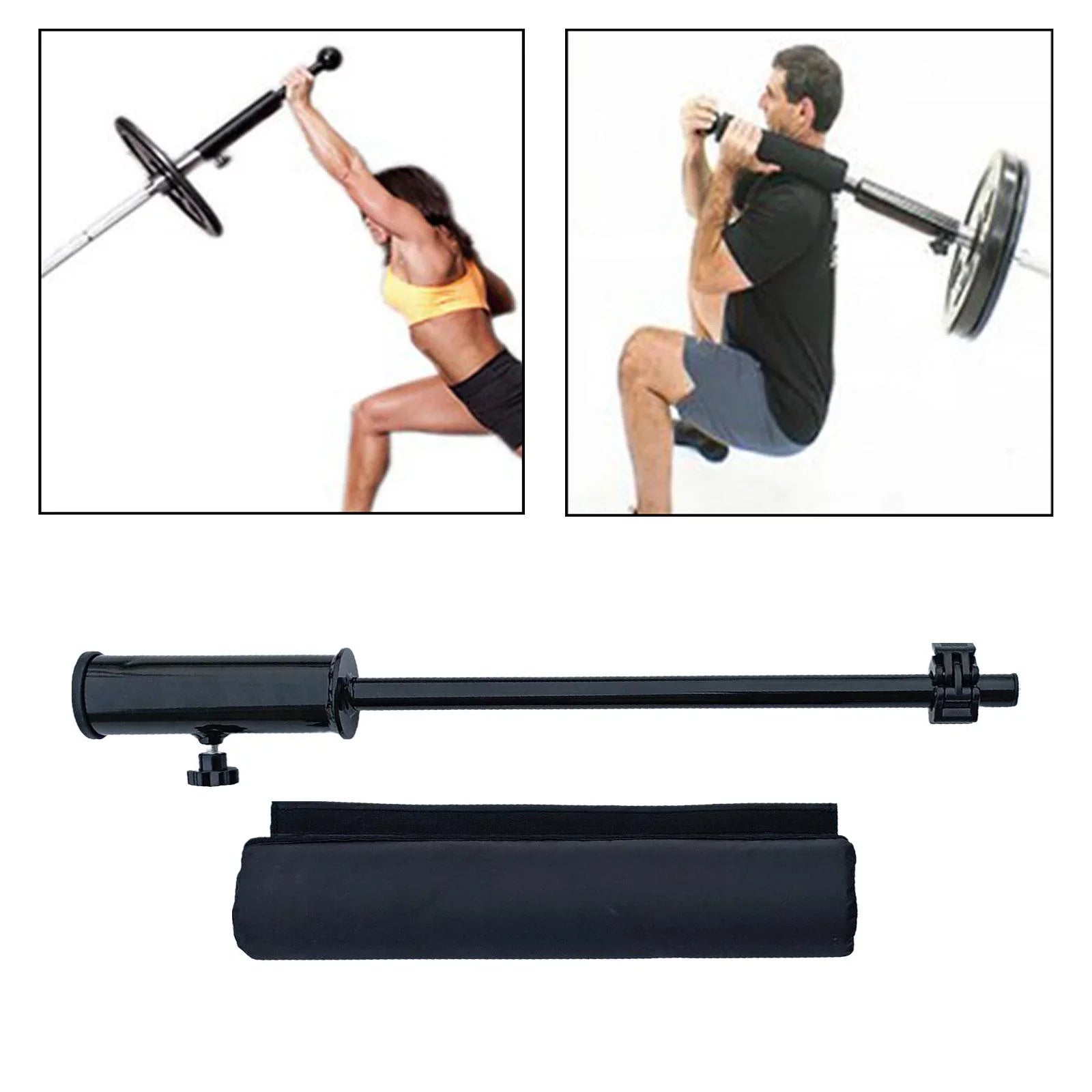 Fitness Barbell Deadlift Training Handle Attachment Exercise for 2 inch Bar Landmine Attachment for Weight Lifting Triceps Biceps Accs Bar with Wrap