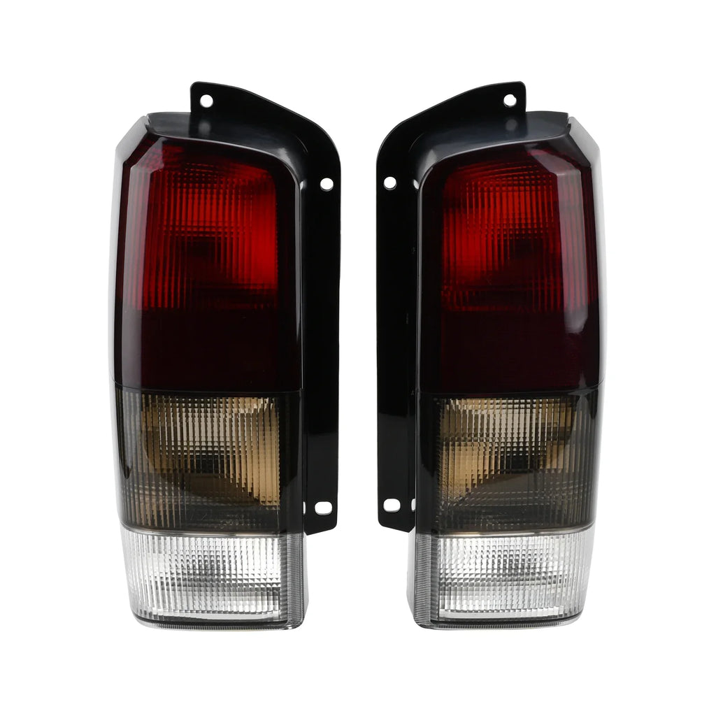 Fits for Jeep 97-01 XJ Tail Lights Red/black Smoke Lens Rear Tail Lamps Set(Left + Fitting with 1997-2001 Cherokee XJ