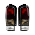 Fits for Jeep 97-01 XJ Tail Lights Red/black Smoke Lens Rear Tail Lamps Set(Left + Fitting with 1997-2001 Cherokee XJ