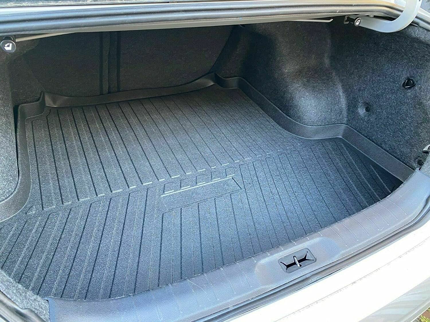 EACCESSORIES EA Cargo Liner – Trunk Mat for Nissan Altima 2013-2023 – Impervious Trunk Mats for Cars with Raised Lip – Non-Slip Car Trunk Mat Rubber – Easy to Install – Laser Pre-Cut Design