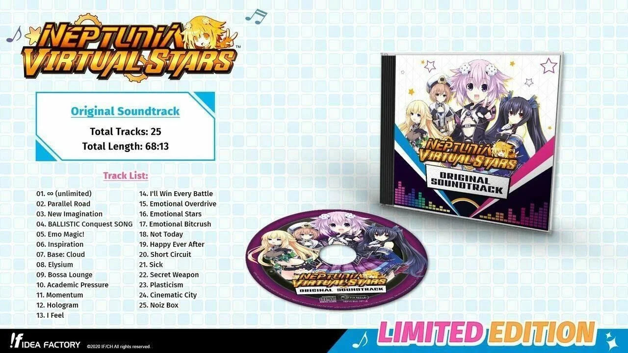 Neptunia Virtual Stars: Limited Edition - Sony Playstation 4 [PS4 Collector] NEW