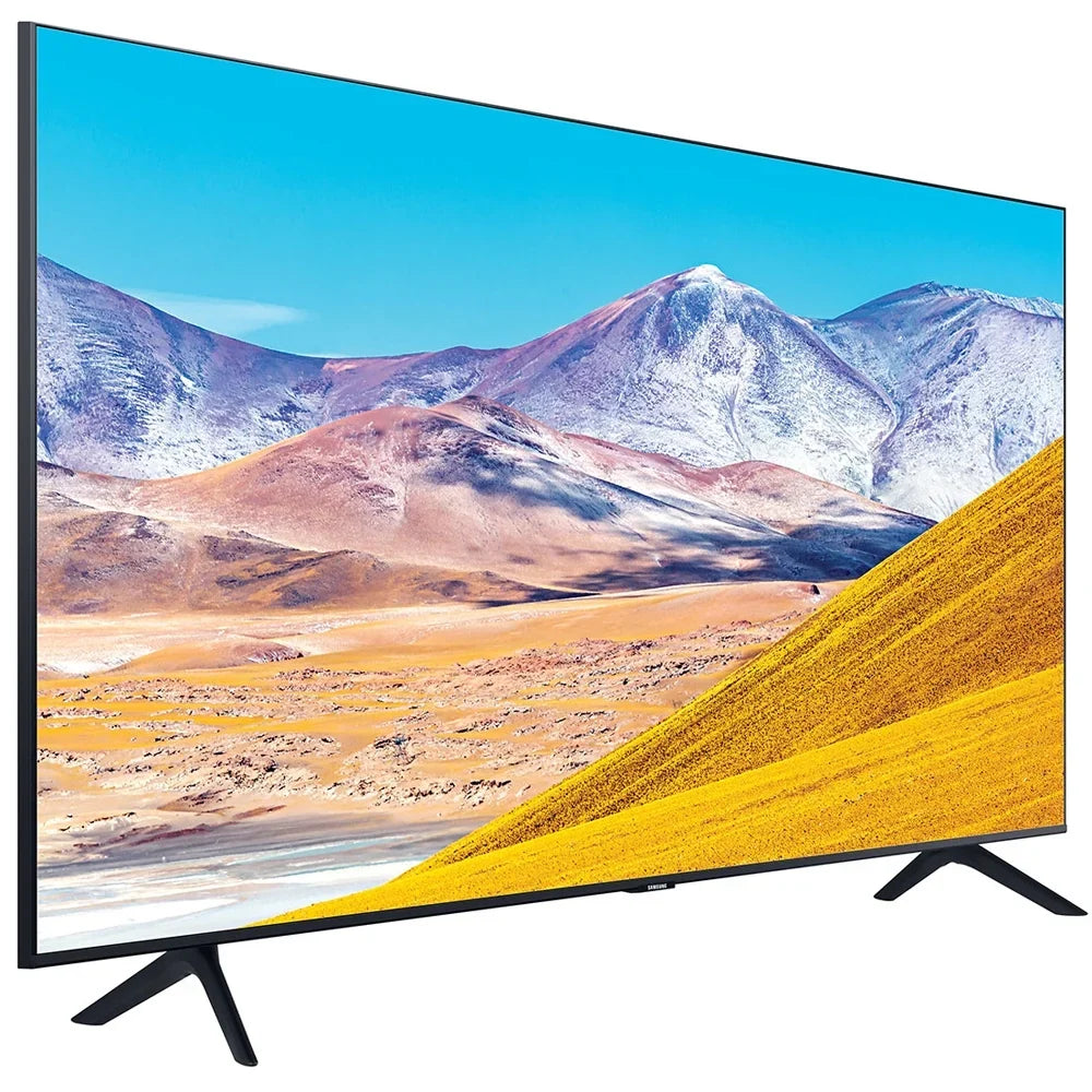 Samsung UN85TU8000 85-inch 4K Ultra HD Smart LED TV (2020 Model) Bundle with 31-in Sound bar+Wall Mount+Tech Smart USA TV Essentials 2020 & Surge Adapter (UN85TU8000FXZA 85TU8000 85" TV)