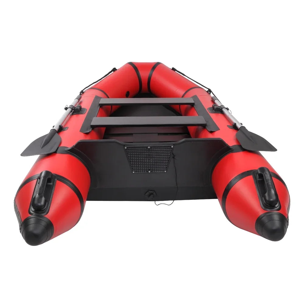 Camping Survivals 10ft PVC 330kg Water Adult Assault Craft Red Black