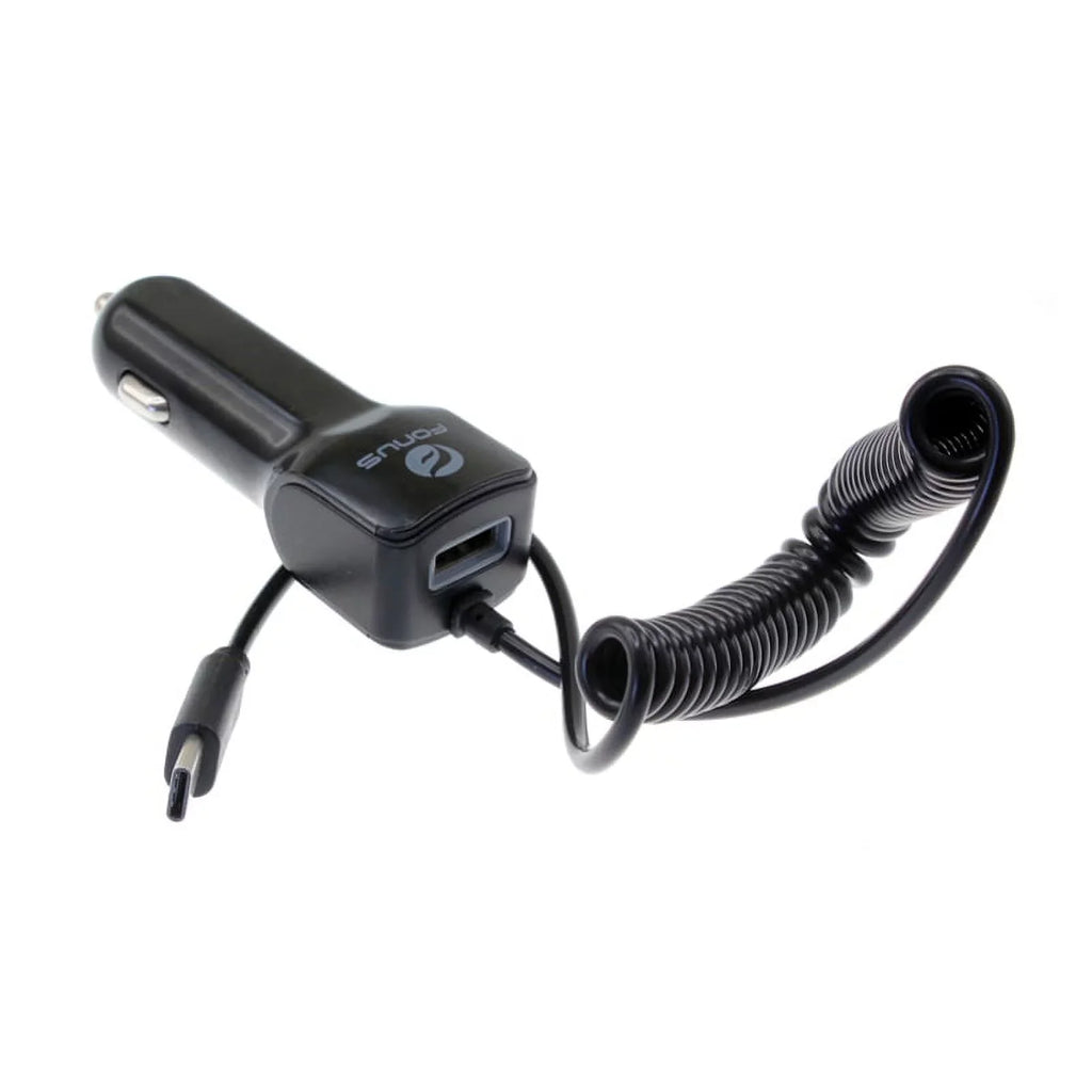 Windshield Dash Car Mount w Type-C 3.1A Charger A7R for Blackberry KEYone, Key2 LE - BLU G9, Vivo XI Plus 5 - CAT S61 S48c - Coolpad Legacy - Essential Phone (PH-1) - Google Pixel XL 3a XL 3