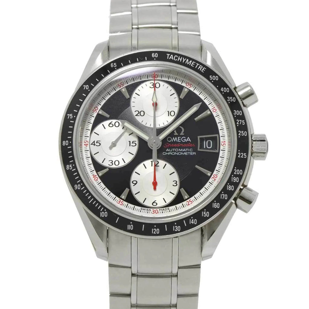 Pre-Owned Omega OMEGA Speedmaster Date 3210 51 Chronograph Men's Watch Black Dial Automatic (Good)