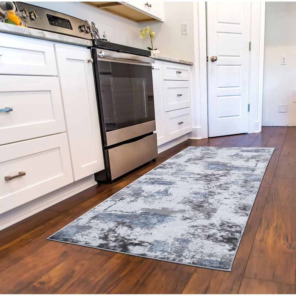 Concord Global Trading 80264 3 x 5 ft. Brighton Pacific Abstract Rectangle Area Rug, Gray