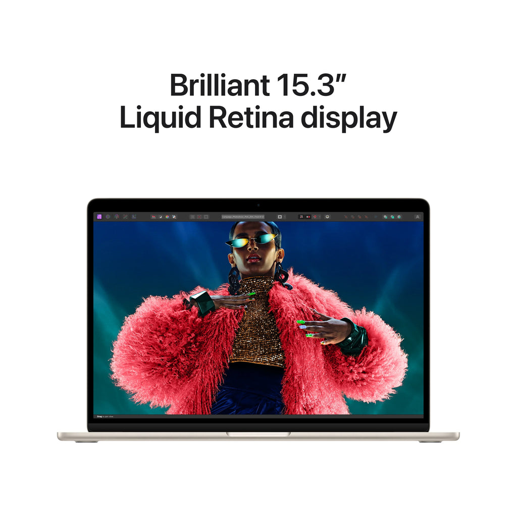 Apple MacBook Air 15-in M3 8C CPU - 10C GPU, 8GB 256GB, Starlight - MRYR3LL/A (Spring 2024) + AppleCare Bundle