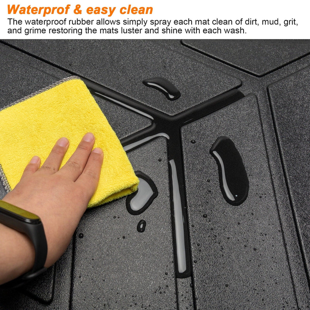 Trunk Mat Custom Fit Jeep Grand Cherokee 2011-2022 TPE Cargo Floor Carpet Rubber Car Rear Cargo Liner Protector All Condition Black