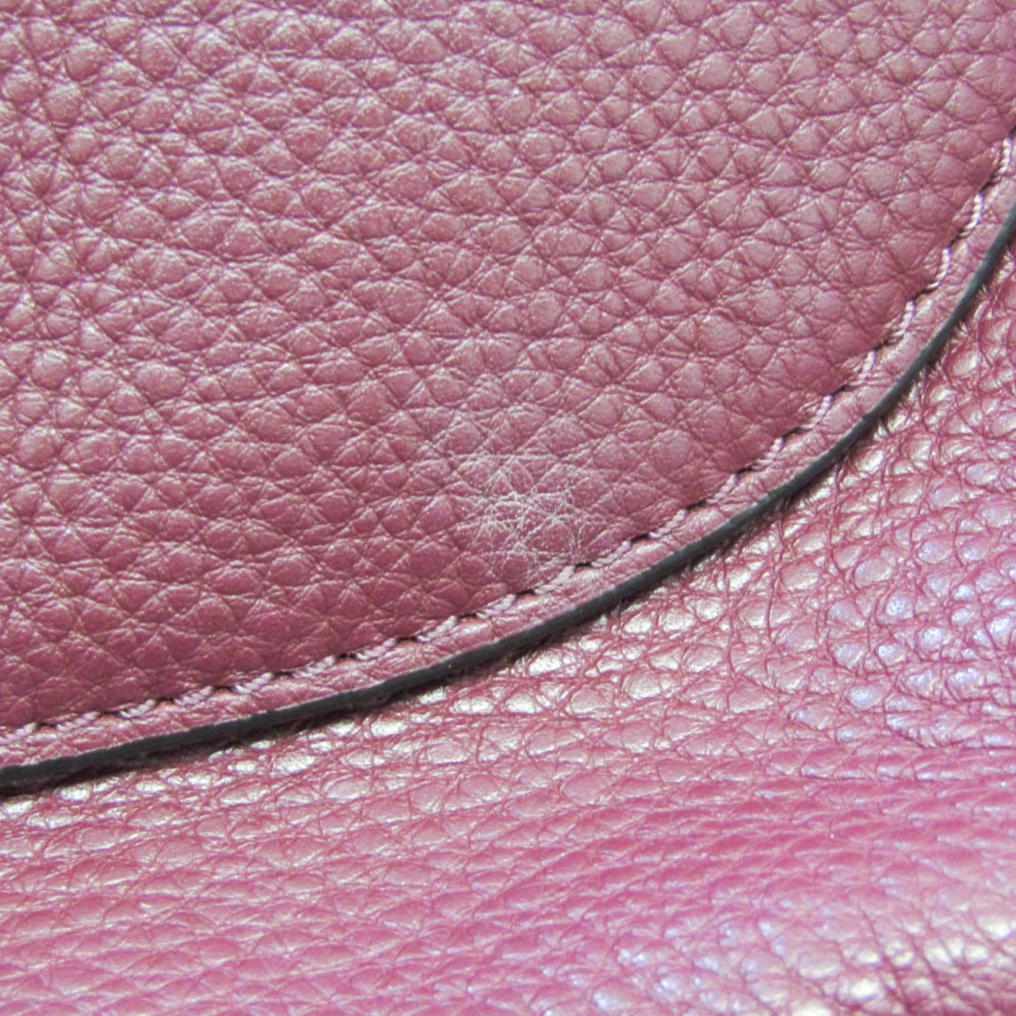 Pre-Owned Tory Burch Women's Leather Shoulder Bag Bordeaux (Good)