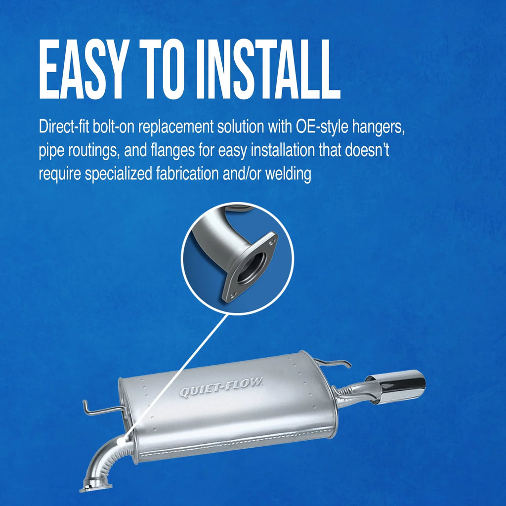 Walker Exhaust Quiet-Flow SS 21633 Exhaust Muffler Fits select: 1999-2001 JEEP GRAND CHEROKEE