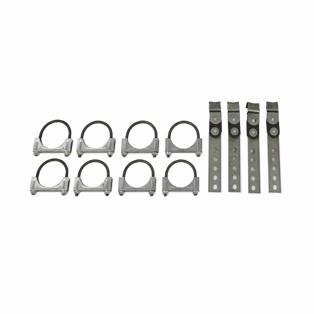 Dual Exhaust Kit 2.5" Flowmaster Super 40 Rear Exit RC Tips 80-86 Ford F-Series