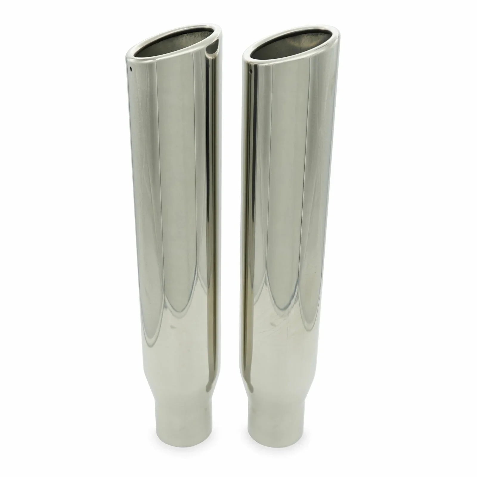 Dual Exhaust Kit 2.5" Flowmaster Super 40 Rear Exit RC Tips 80-86 Ford F-Series