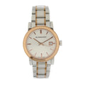 Pre-Owned BURBERRY Burberry THE CITY watch BU9105 stainless steel silver rose gold quartz (Good)