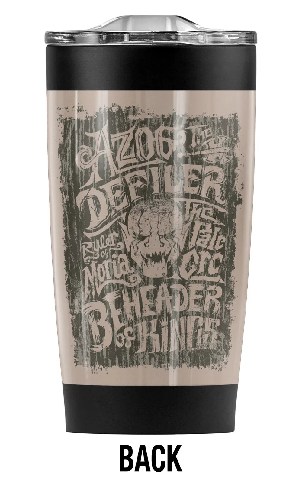 The Hobbit/Azog The Orc Stainless Steel Tumbler 20 oz Coffee Travel Mug/Cup, Vacuum Insulated & Double Wall with Leakproof Sliding Lid | Top-notch for Hot Drinks and Cold Beverages