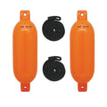 Extreme Max 3006.7581 Ship Inflatable Fender Value 2-Pack - 4.5" x 16", Neon Orange