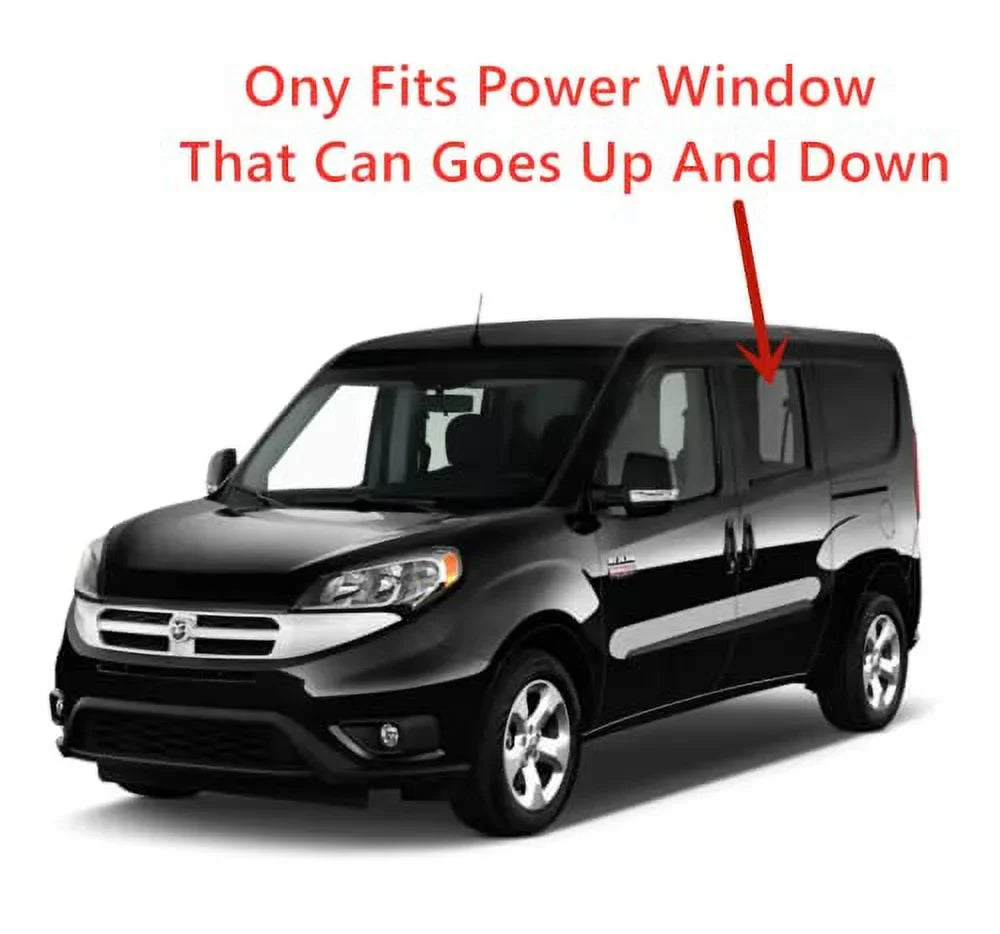 Tempered Power Movable Driver Left Side Rear Door Window Door Glass Suitable with Ram Promaster City 2015-2022 Models