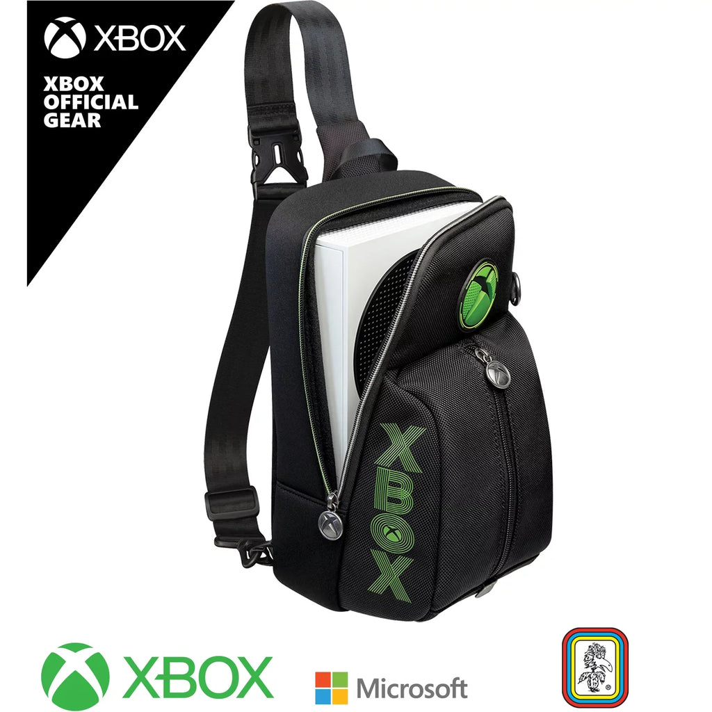 RDS Black-Green, XBOX Series S Video Game Traveler Carrying Case Sling Bag
