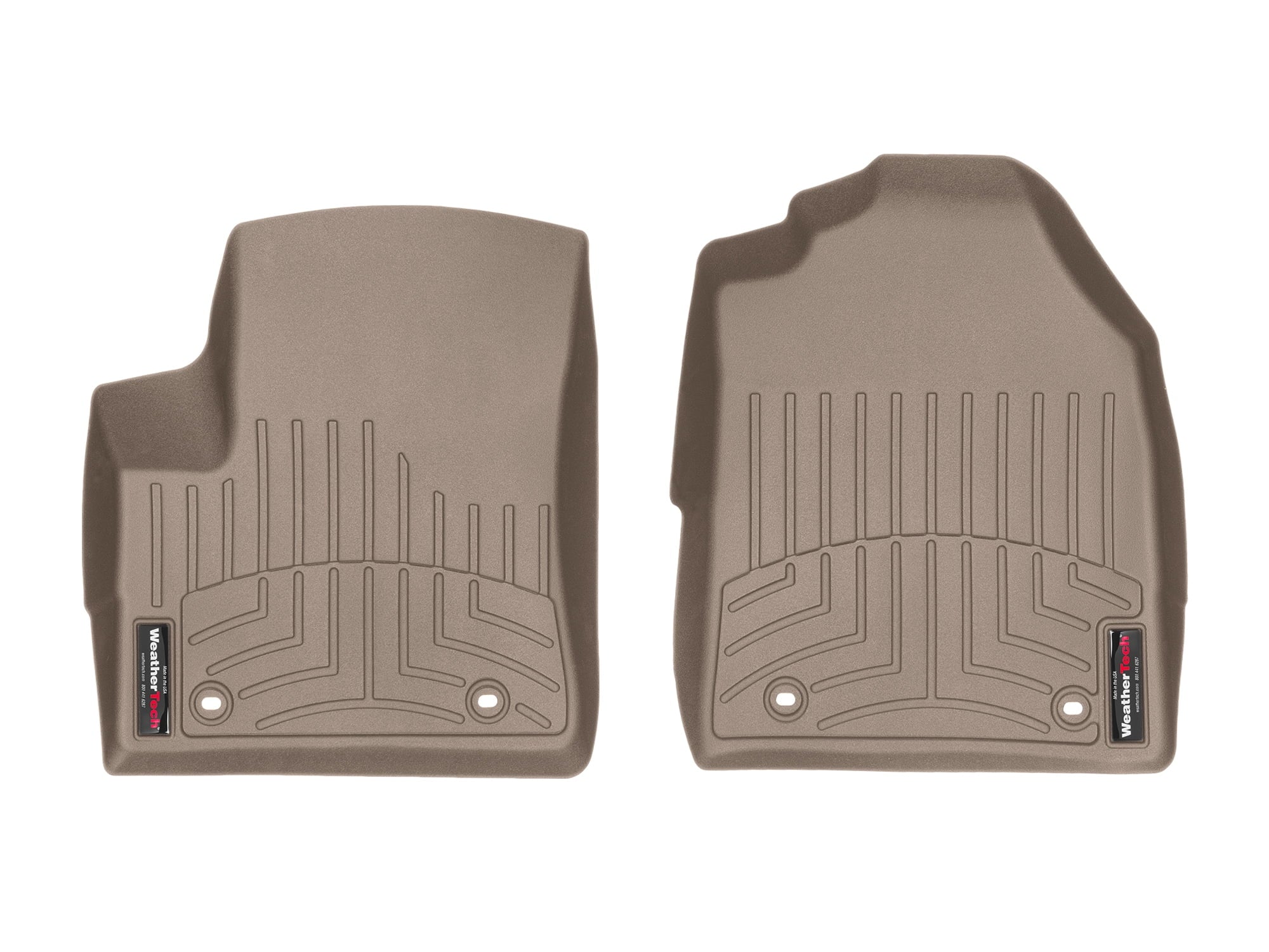 Environment Custom Fit FloorLiners Matching with 2009-2013 Ford Transit Connect - 1st Row (Driver & Passenger), Tan