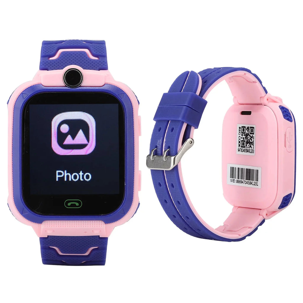 Fyearfly Relojes Digitales para niños, Reloj igente a Prueba de Agua Reloj de Pulsera Digital multifunción para niños para IOS/AndroidQ12, Relojes para niños Reloj para Exteriores(Rosado)