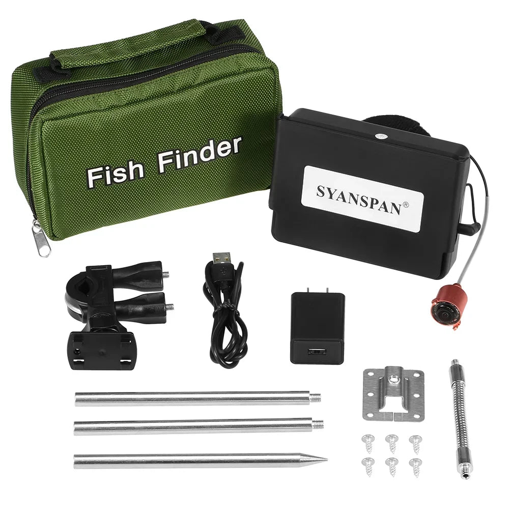 Arealer 4.3 Inch Portable Underwater Fishing Camera Fish Finder Waterproof Night Vision Ice Watercraft Fishing Camera 20M Cable with Carry Bag