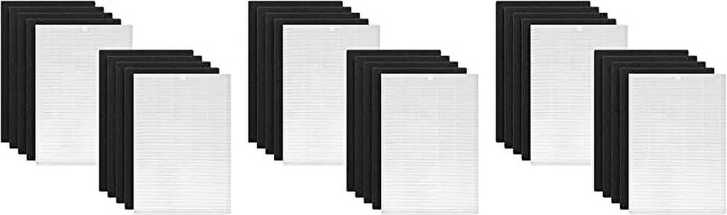 Nispira AP-1216-FP True HEPA Carbon Filter Replacement Matching with Coway Airmega Air Purifier AP-1216L, 6 Sets