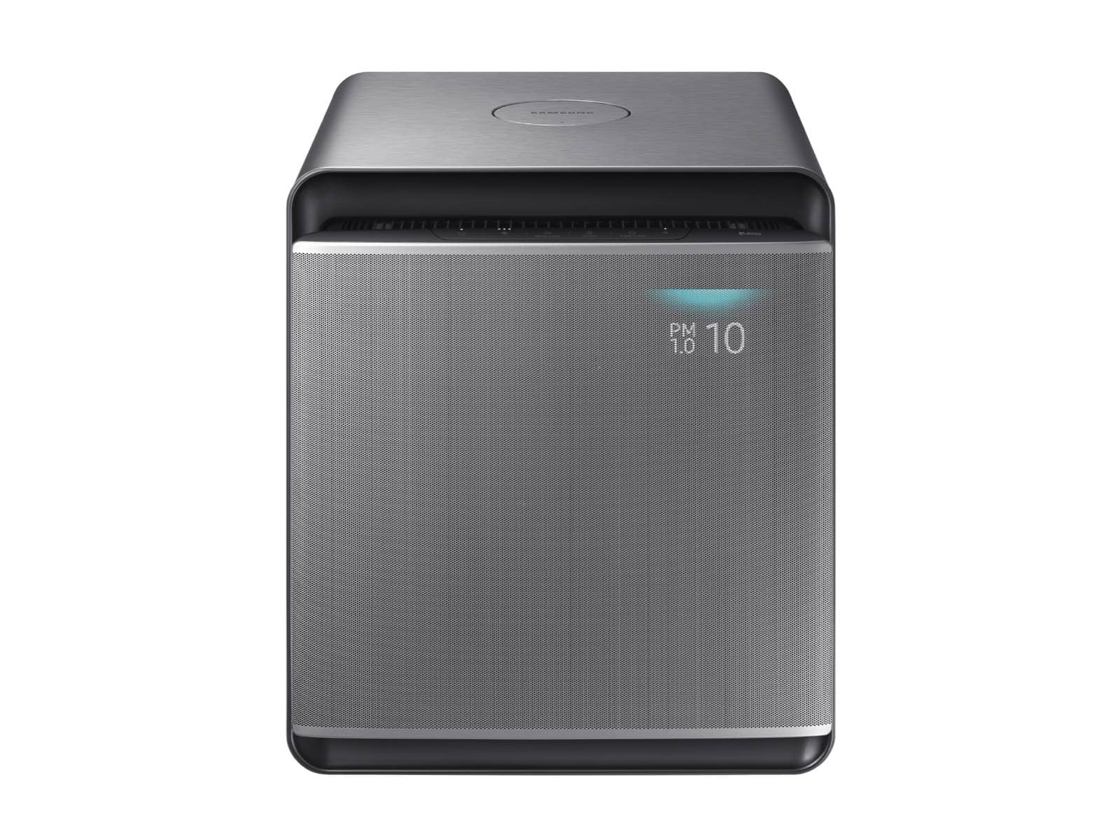 Restored Samsung Cube Air Purifier with Wind-Free Air Purification, Silver AX300T9080S/AA - (Refurbished)