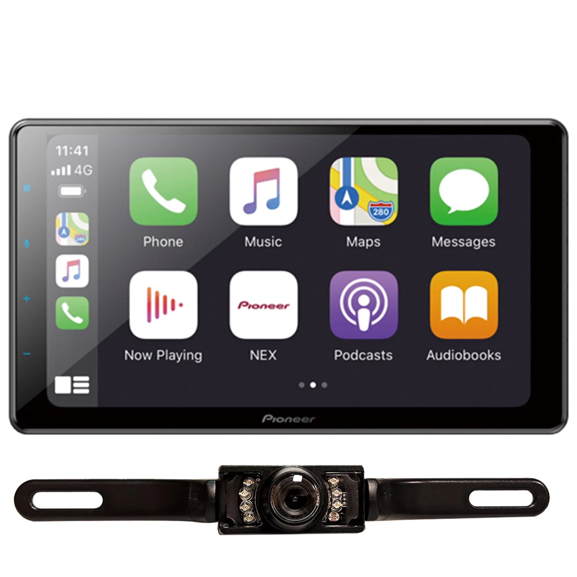 New Pioneer DMH-WC6600NEX 1DIN 9" Modular Digital Media Receiver & License Plate Cam