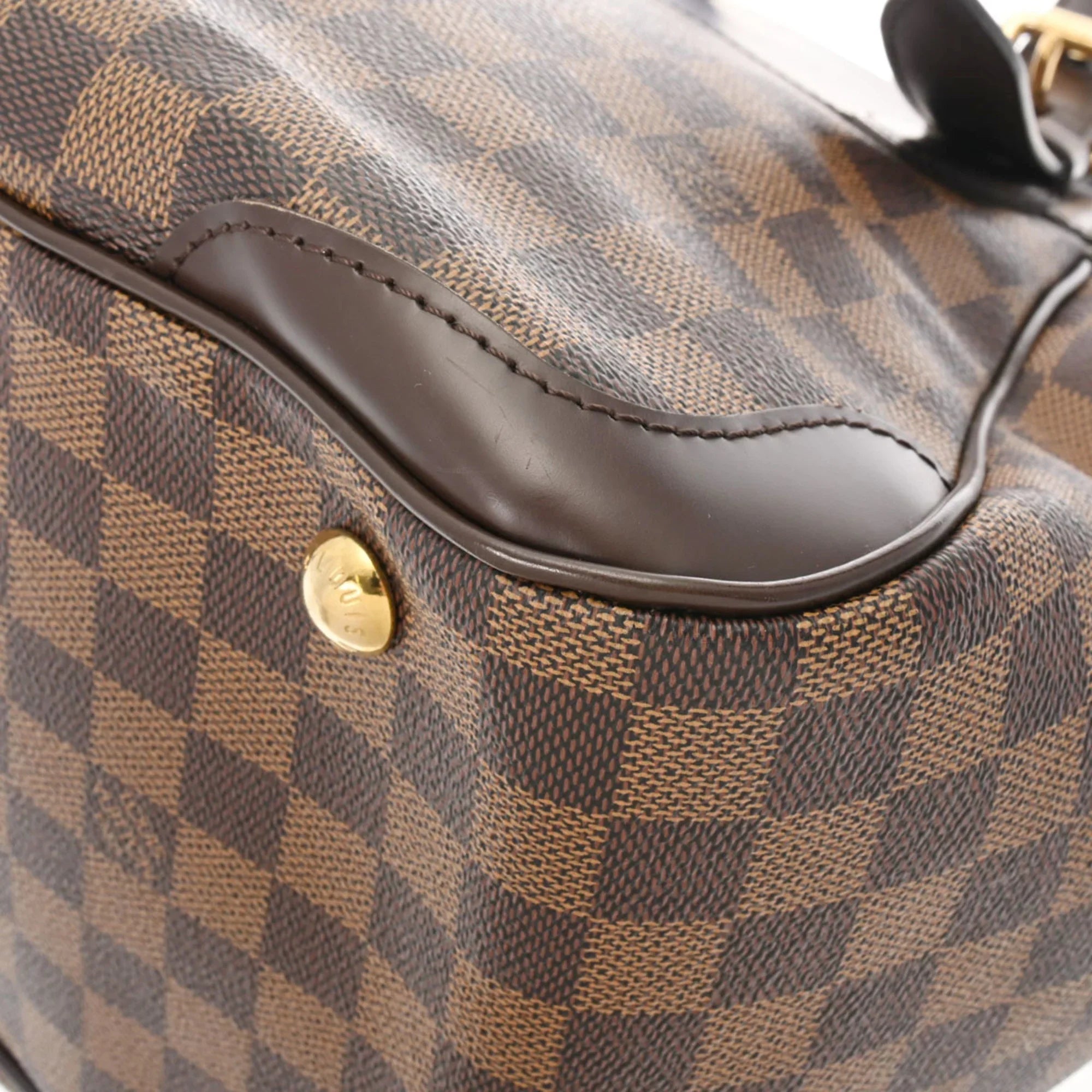 Pre-Owned LOUIS VUITTON Damier Verona MM Ebene N41118 Women's Canvas Shoulder Bag (Good)