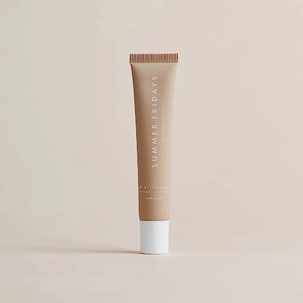 Summer Fridays Lip Butter Balm - Day/Night Hydrating Lip Mask - Shea Butter, Vegan - Vanilla (0.5 Oz)