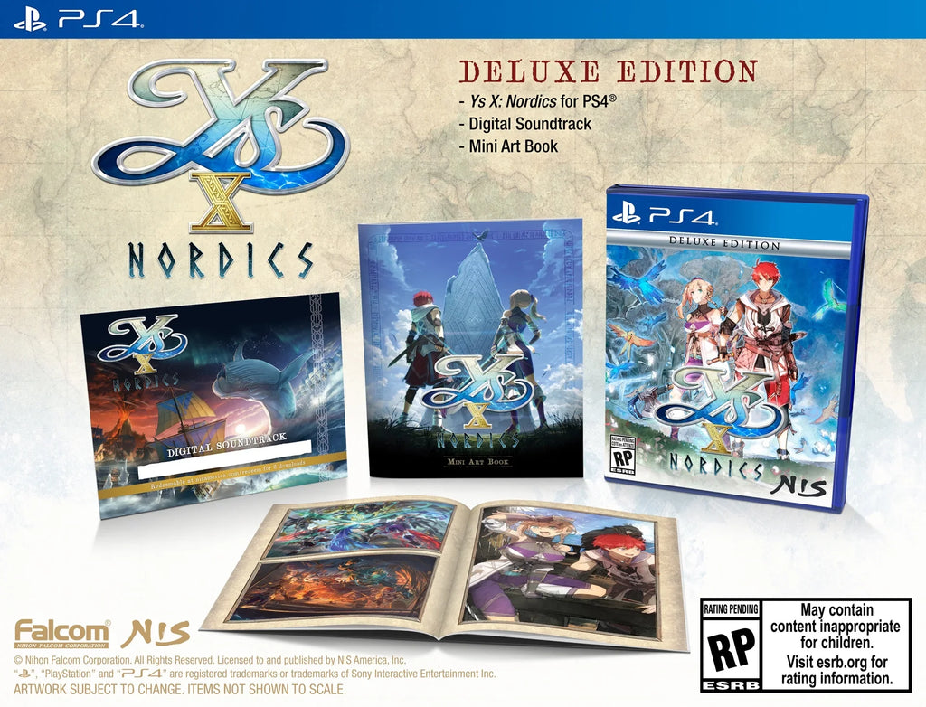 Ys X: Nordics - Deluxe Edition, PlayStation 4