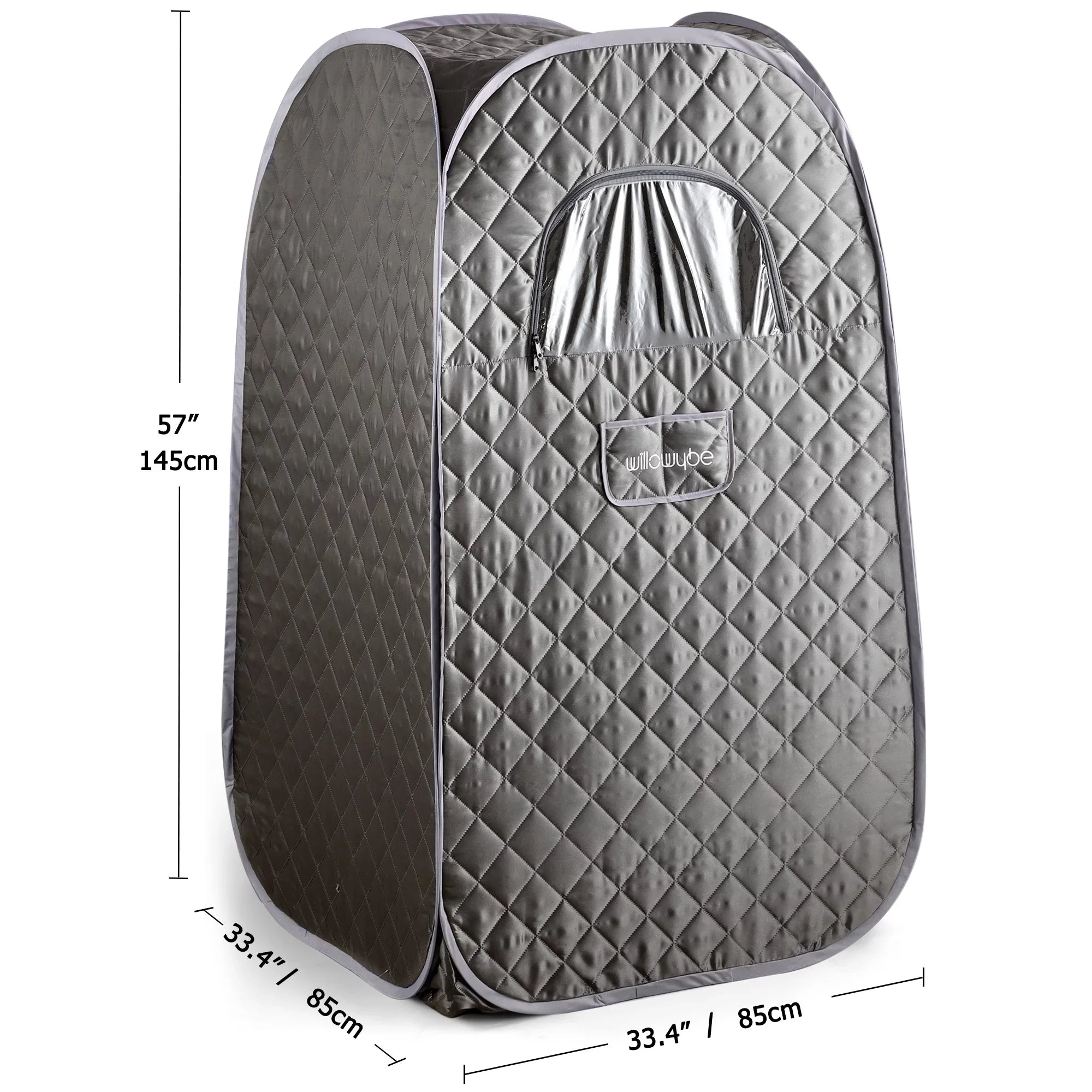 Full Size Portable Steam Sauna, Personal Home Spa with Bluetooth and Infrared Control, Steamer, Boby Tent, Foldable Chair, Portable Sauna for Home