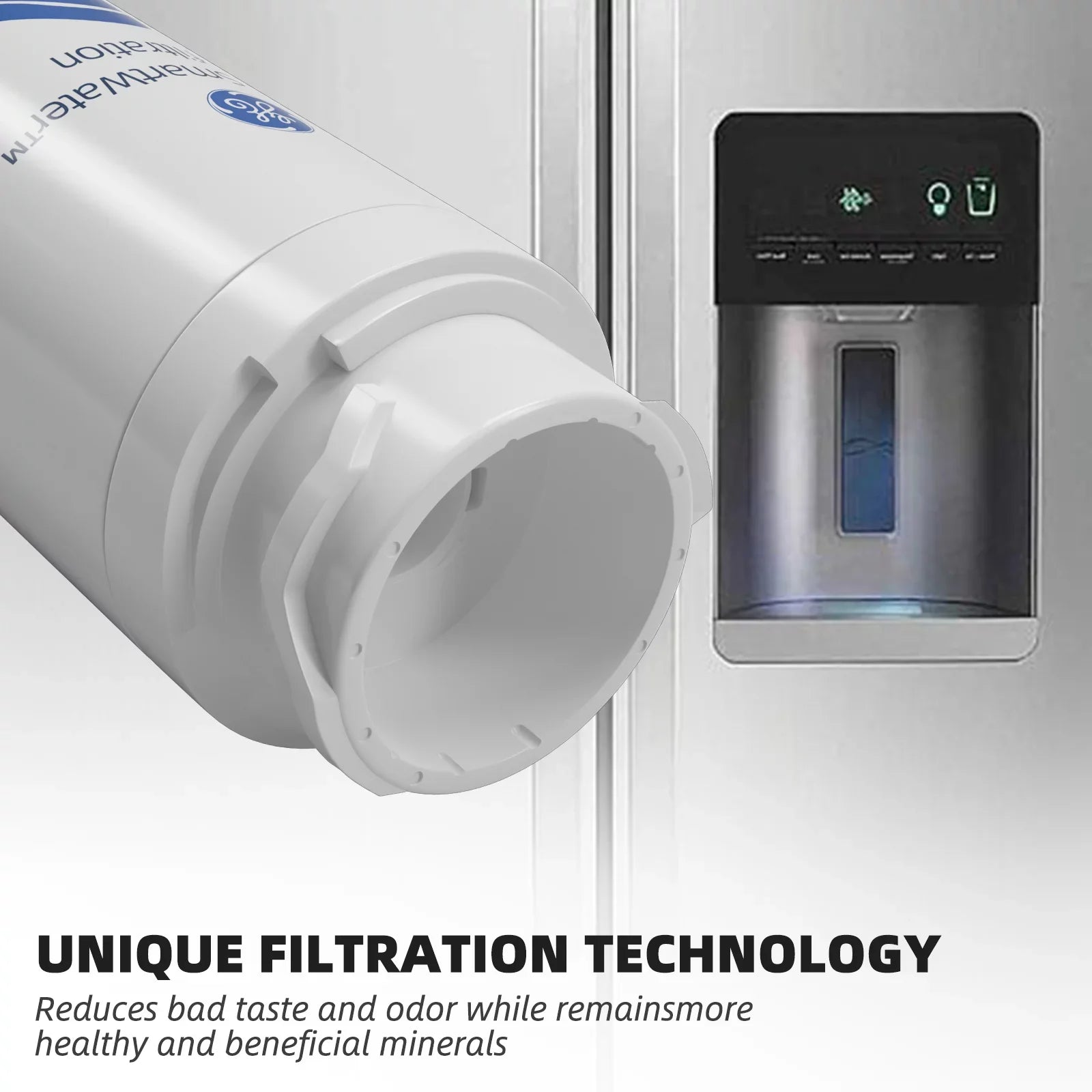 MSWF Refrigerator Water Filter, Replacement for GE MSWF, Tier1 RWF1062, Aquafresh WF282, Arrowpure APF-1800, AQUACREST AQF-MSWF and Ice Pure RWF1500A Pack of 6