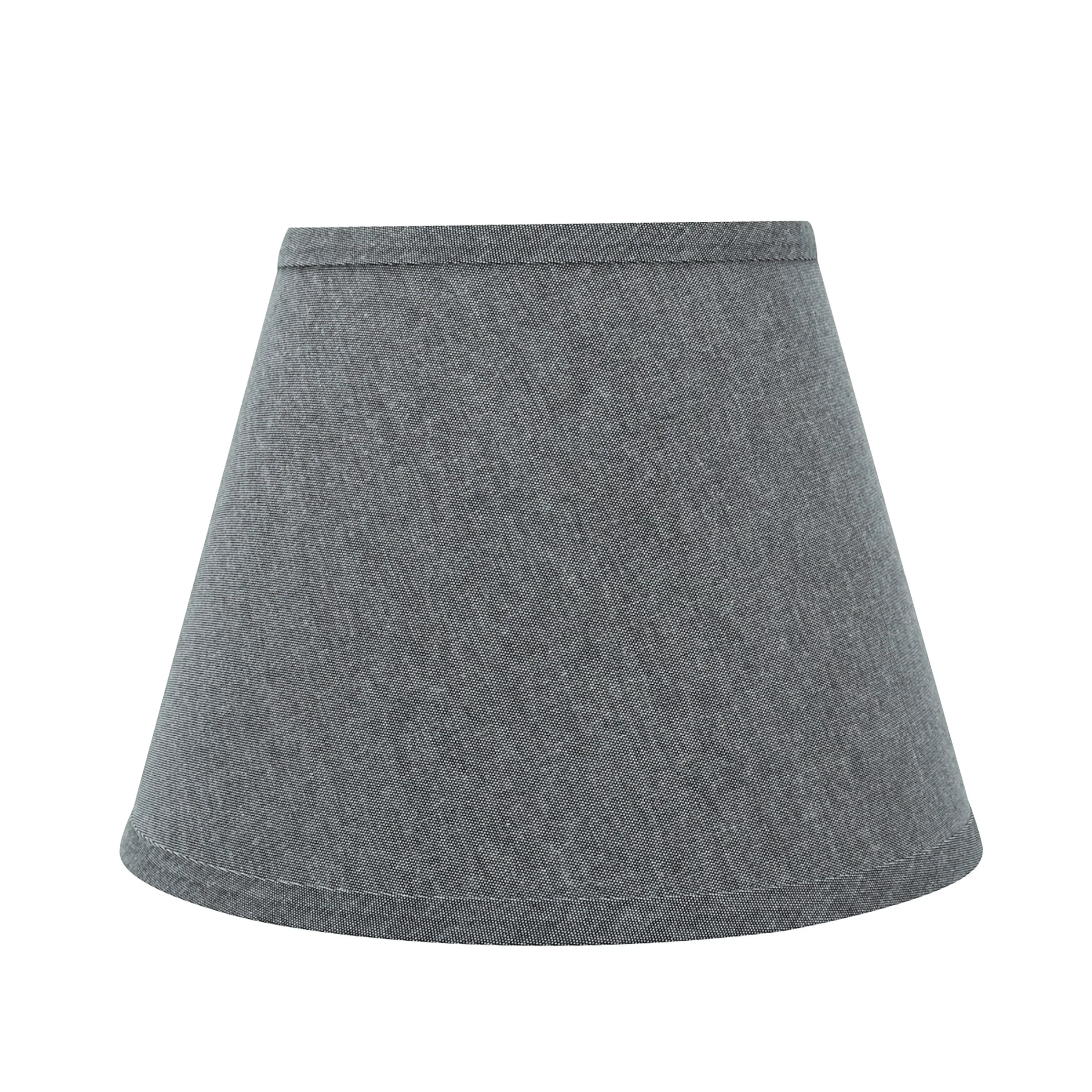 Aspen Creative 58853 Transitional Hardback Empire Shape UNO Construction Lamp Shade in Grey, 10" Wide (6" x 10" x 7 1/2")
