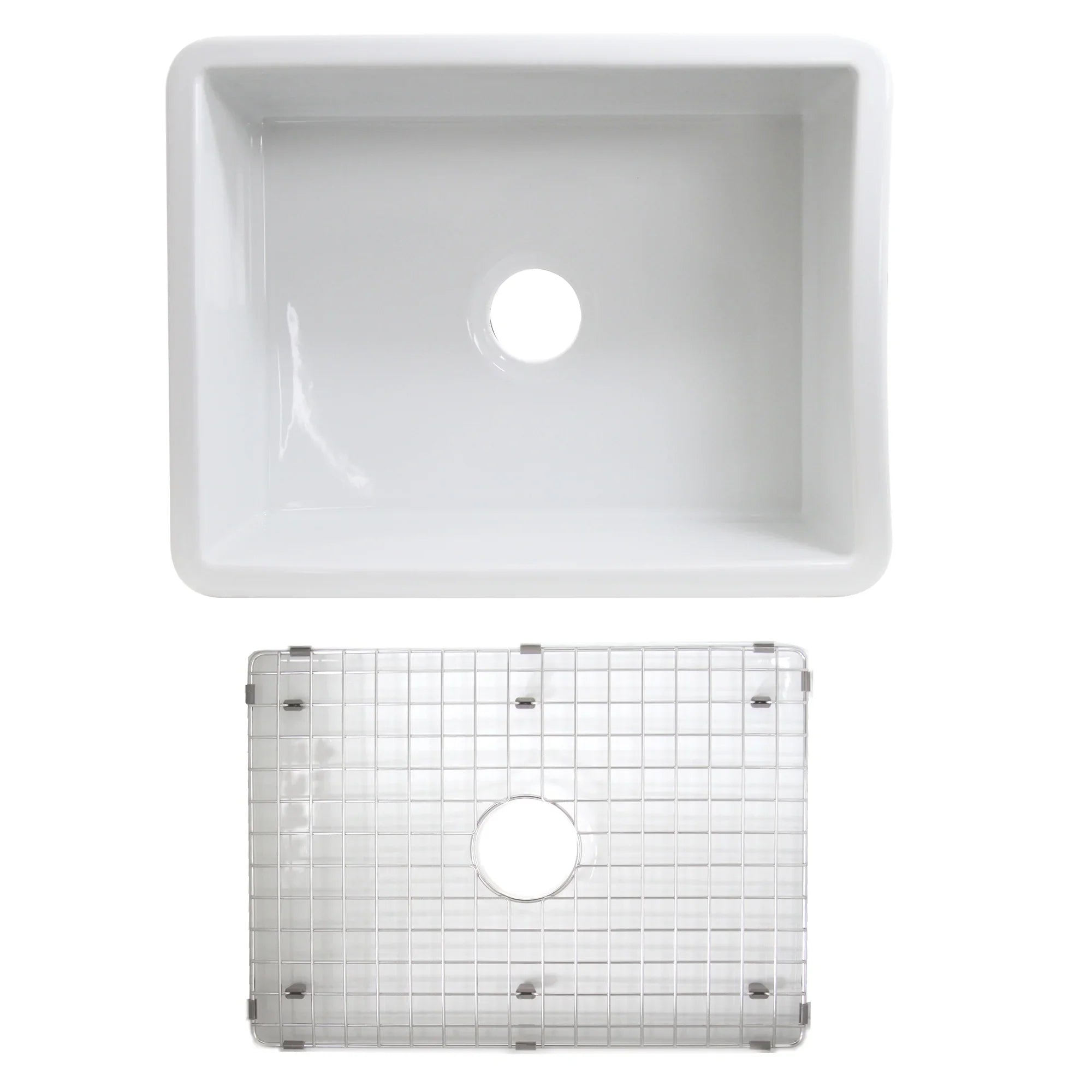 Highpoint Collection Dualmount Fireclay Kitchen Sink