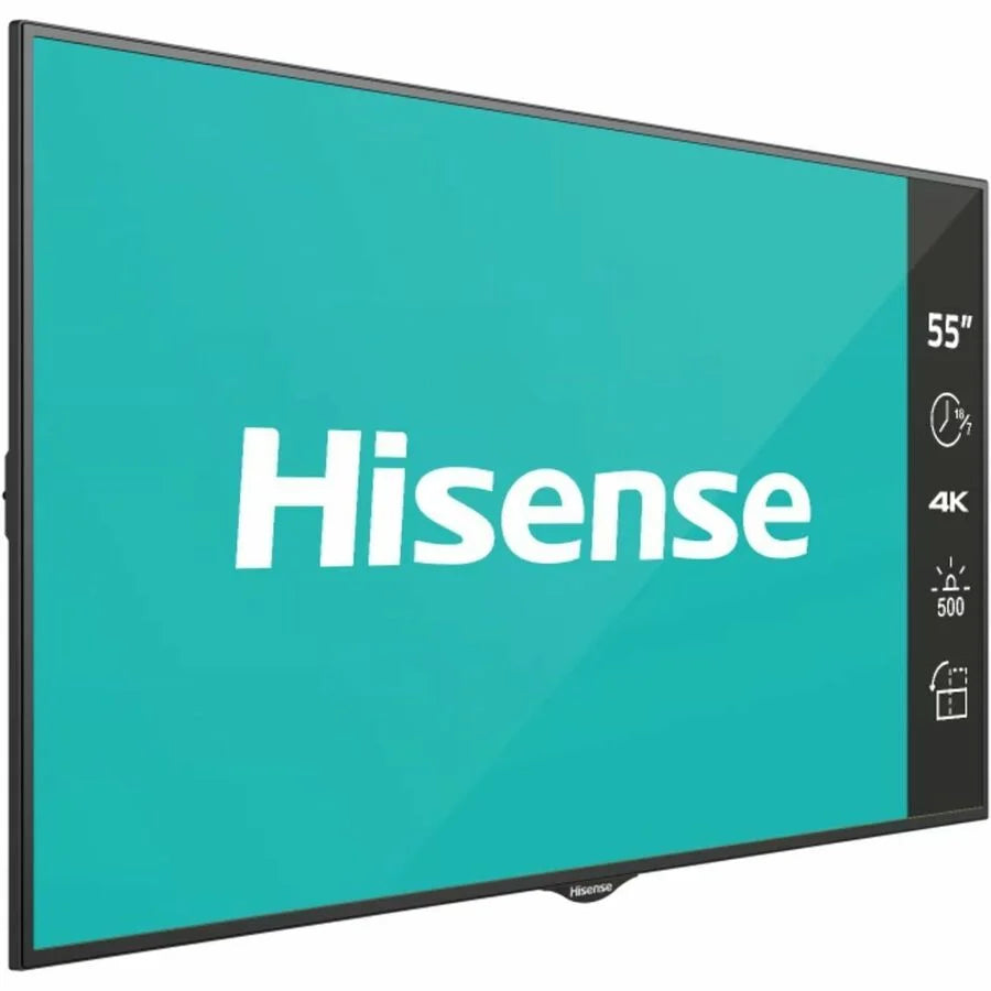 Hisense 55B4E31T 55 in. UHD 4K 500 Nits Prosumer 18 x 7 E-Series Digital Signage Display Flat Panel