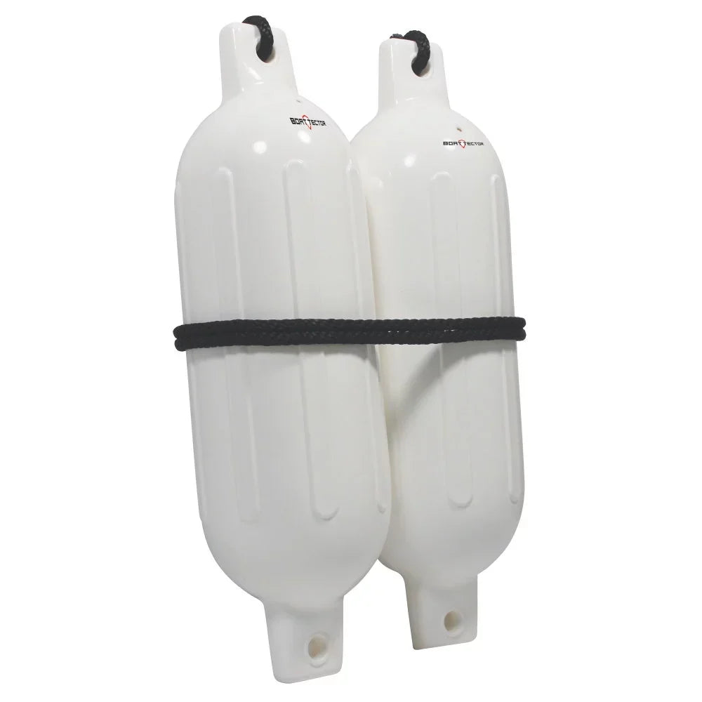 Extreme Max 3006.7201 Ship Inflatable Fender Value 2-Pack - 6.5" x 22", White