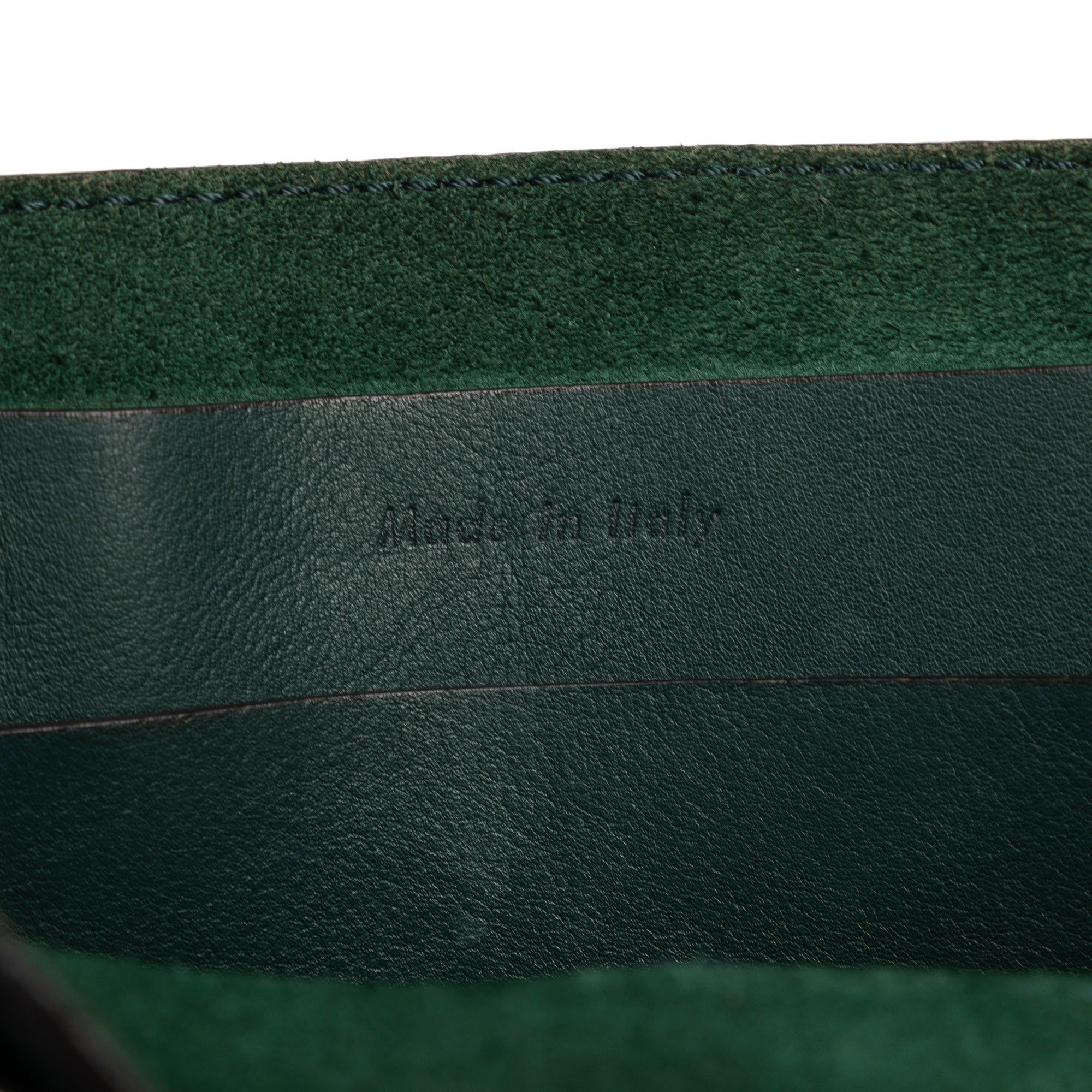 Pre-Owned Authenticated Celine Big Bag Bucket Calf Leather Green Bucket Bag DrawstringBag Unisex (Good)