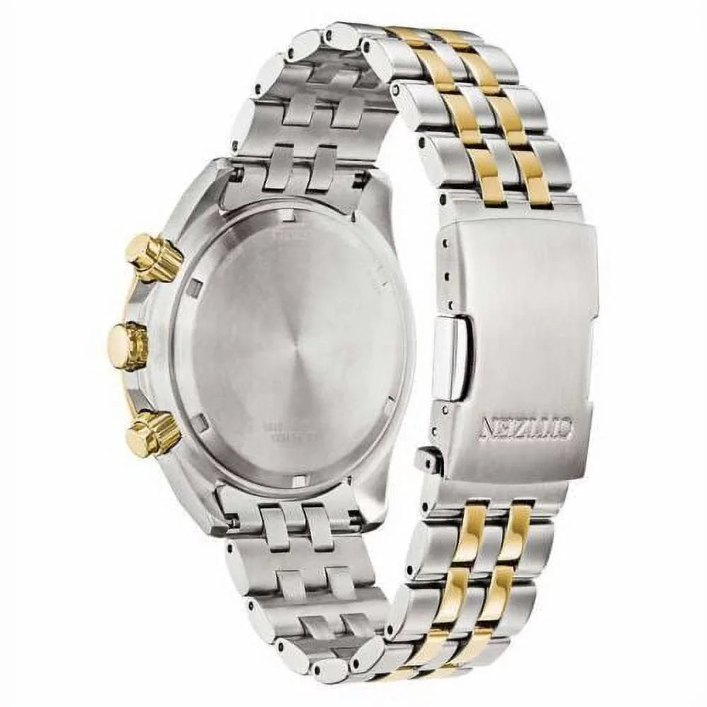 Citizen Eco-Drive Sport Luxury Perpetual Chronograph Stainless Steel Quartz Men's Watch