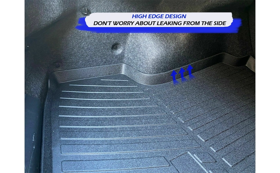 EACCESSORIES EA Cargo Liner – Trunk Mat for Nissan Altima 2013-2023 – Impervious Trunk Mats for Cars with Raised Lip – Non-Slip Car Trunk Mat Rubber – Easy to Install – Laser Pre-Cut Design