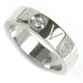 Pre-Owned CARTIER Cartier K18WG White Gold Love Ring 1P Diamond 14.5 Size 55 9.8g 2006 Limited Edition Women's (Good)