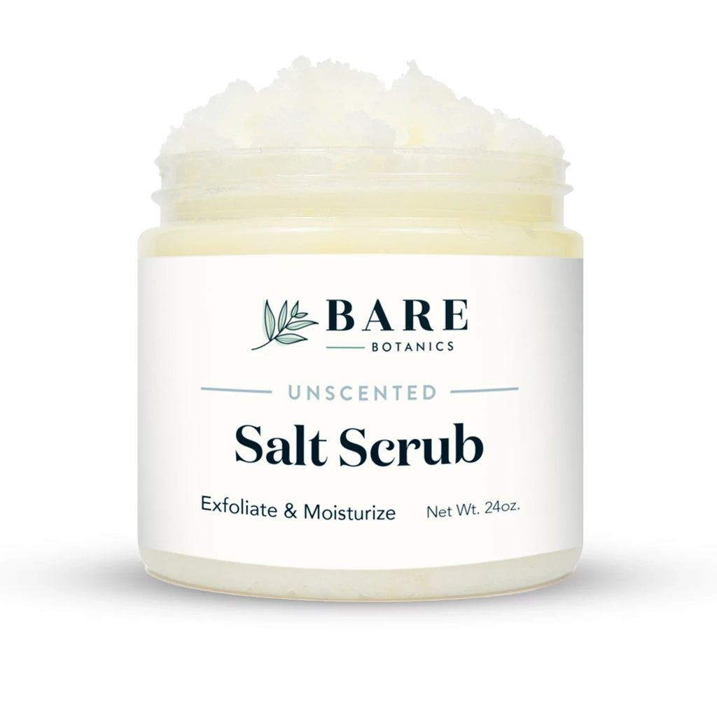 Bare Botanics Body Scrub Unscented Sea Salt Scrub 24 oz
