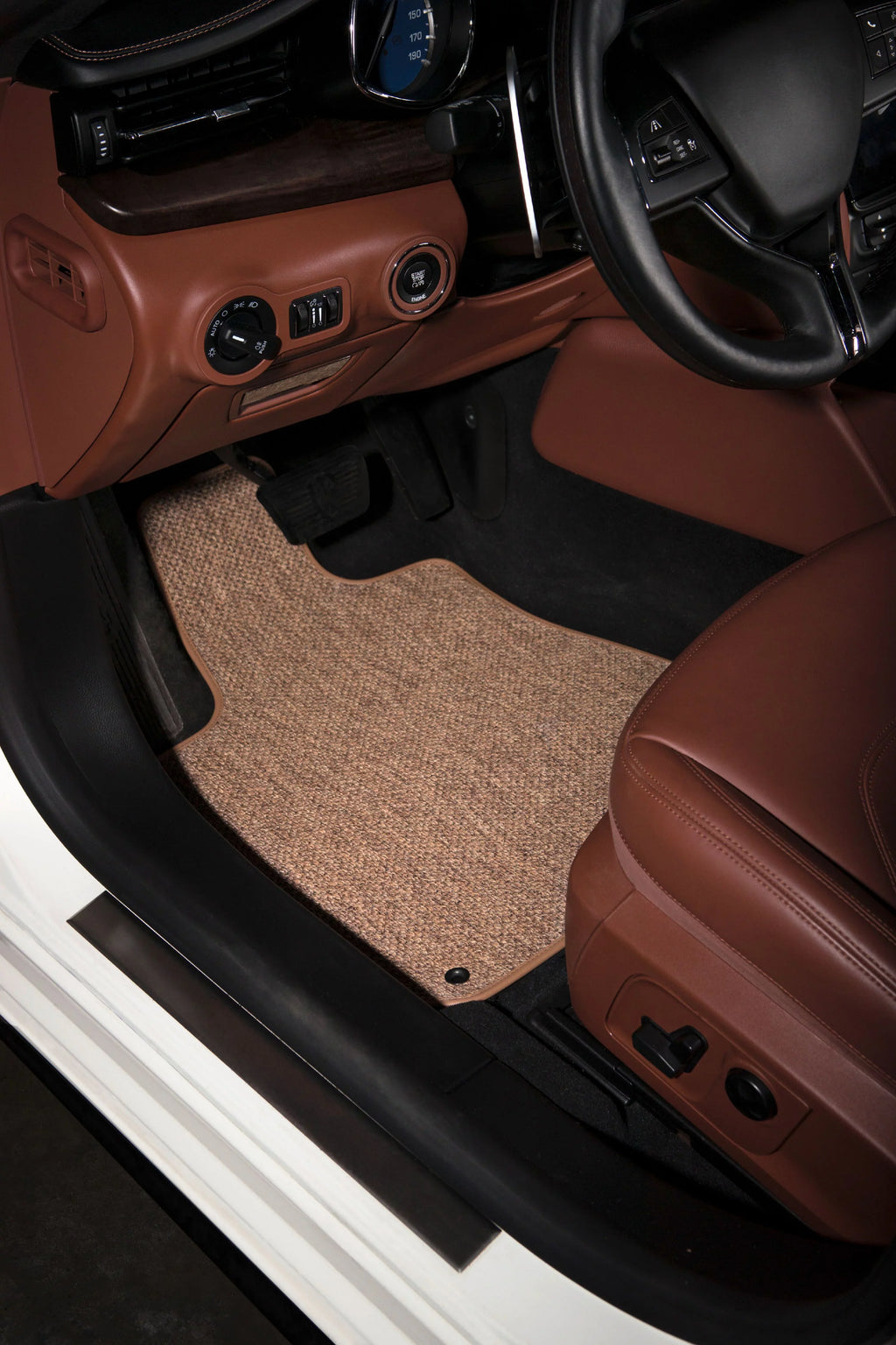 GGBAILEY Ford Explorer Beige Condition Textile™ Carpet Car Mats, Custom Fit for 2015, 2016, 2017, 2018, 2019 - Small Cargo Mat