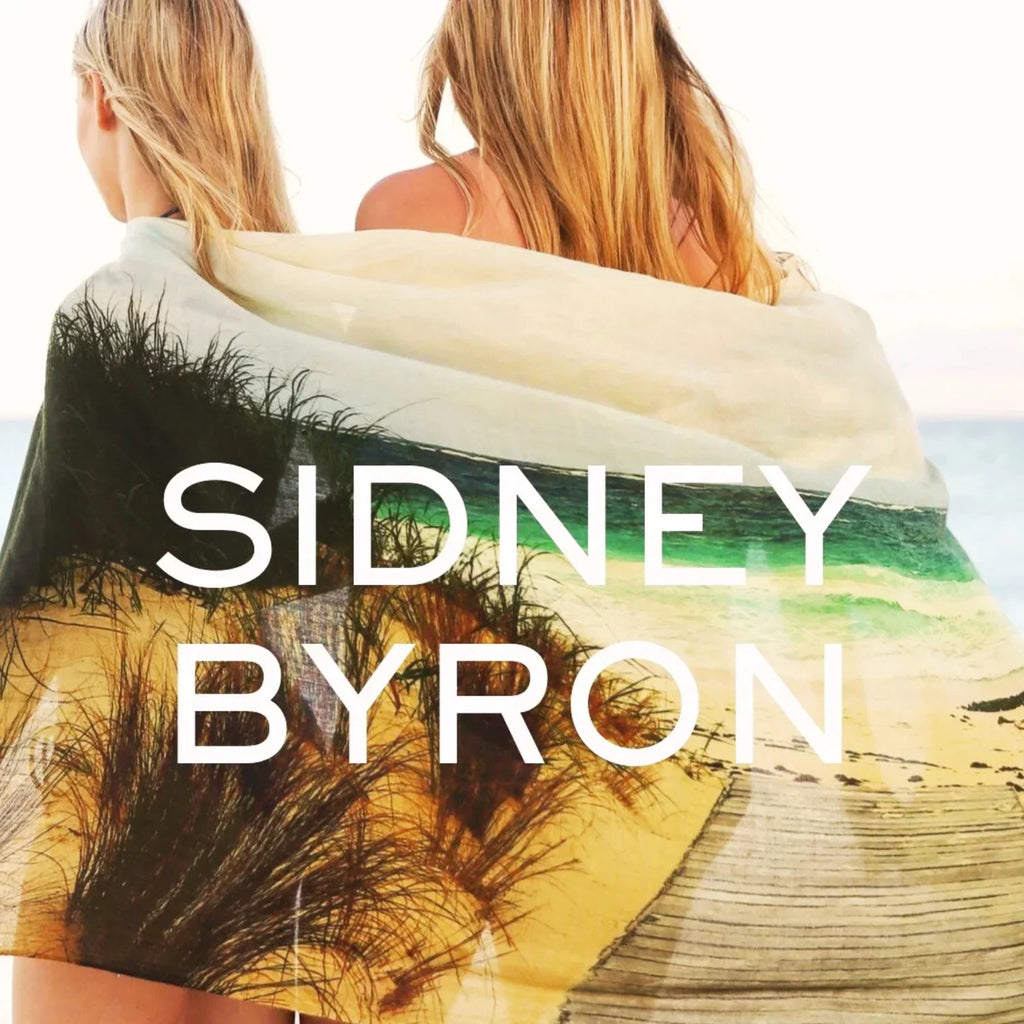 Sidney Byron Aventura Cotton and Silk Scarf in Pink and Cream