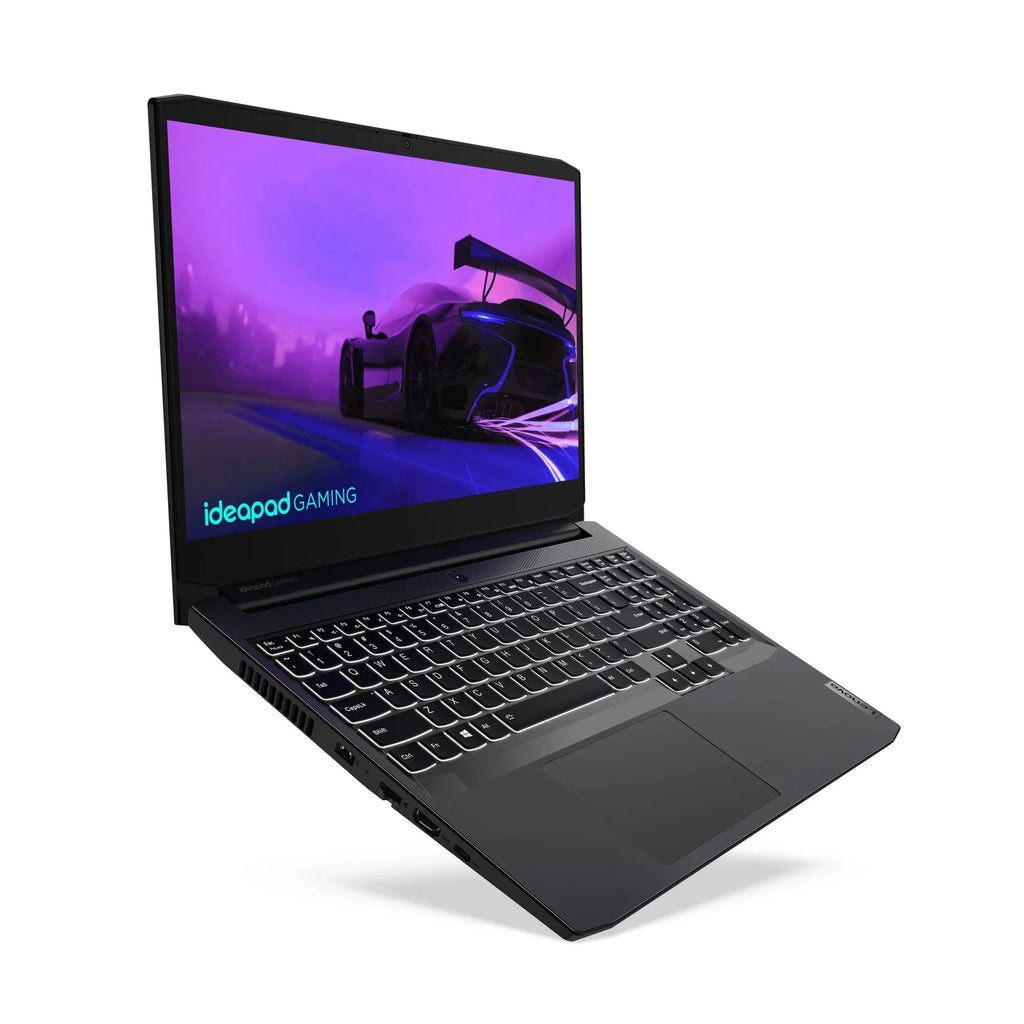 Lenovo IdeaPad Gaming 3 15IHU6 82K1 - 180-degree hinge design - i7 11370H / 3.3 GHz - Win 11 Home - GF RTX 3050 - 8 GB RAM - 256 GB SSD + 1 TB HDD shingled magnetic recording (SMR) - 15.6" IPS 1920 x 1080 (Full HD) @ 120 Hz - Wi-Fi 6 - sh