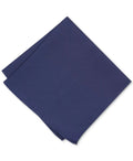 Alfani NAVY Men's Solid Twill Silk Pocket Square, O/S